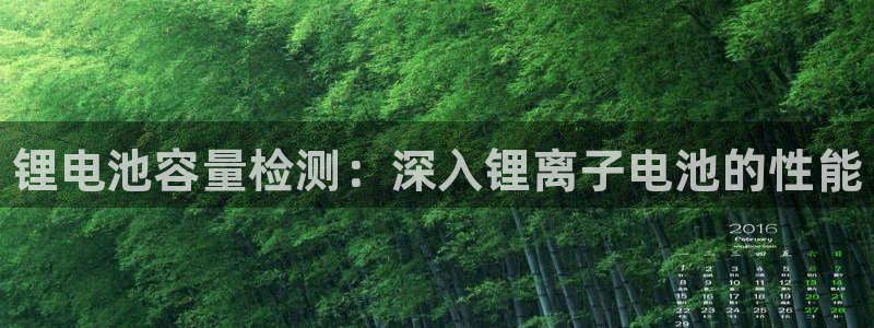 KB88凯时官网登录：锂电池容量检测：深入锂离子电池的性能